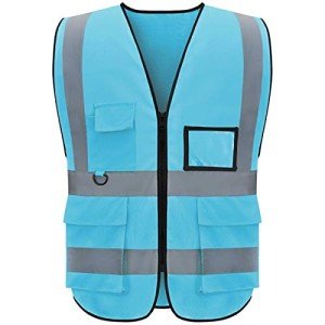 High Visibility Reflective Safety Vest with Pockets