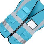 High Visibility Reflective Safety Vest with Pockets