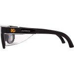 Maverick Smoke Gray Safety Eyewear with Black Frame