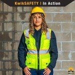 KwikSafety Women's High-Visibility Safety Vest - Yellow
