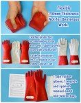 High Voltage Insulated Rubber Gloves - Size 10