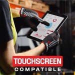 NoCry Durable Touchscreen Work Gloves for Men