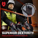 NoCry Durable Touchscreen Work Gloves for Men