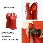 High Voltage Insulated Rubber Gloves for Electricians