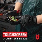NoCry Heavy Duty Impact Mechanic Gloves for Men