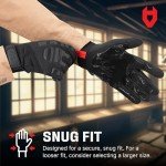 NoCry Heavy Duty Impact Mechanic Gloves for Men