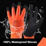 Waterproof Winter Gloves with Thermal Insulation, 2 Pairs