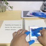 Large Blue Disposable Nitrile Finger Cots - 100 pcs