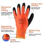 Waterproof Winter Gloves with Thermal Insulation, 2 Pairs