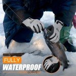Waterproof Insulated Winter Work Gloves - 2 Pairs