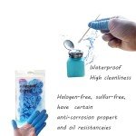 Large Blue Disposable Nitrile Finger Cots - 100 pcs
