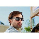 Maverick Smoke Gray Safety Eyewear with Black Frame