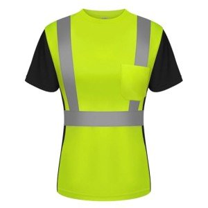Women's Hi-Vis Reflective Safety Shirt - Quick Dry