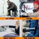Waterproof Insulated Winter Work Gloves - 2 Pairs