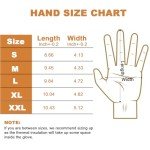 Warm Waterproof Leather Work Gloves for Men