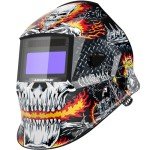 ARCCAPTAIN Large Viewing Auto Darkening Welding Helmet