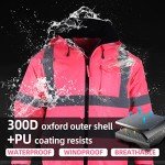 Women's Hi-Vis Reflective Winter Bomber Hoodie