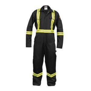 High Visibility Flame Resistant Coverall - Black