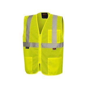 Hi-Vis Self-Extinguishing Safety Vest - Class 2