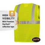 Hi-Vis Self-Extinguishing Safety Vest - Class 2
