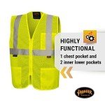 Hi-Vis Self-Extinguishing Safety Vest - Class 2