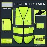 15 Pcs High Visibility Reflective Safety Vests