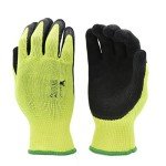 Premium High Visibility Gardening Gloves - 6 Pairs