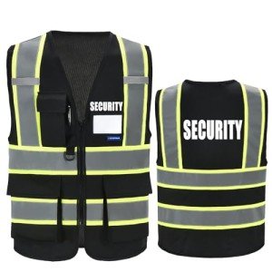 Men's Black Security Vest by AYKRM