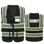Men's Black Security Vest by AYKRM