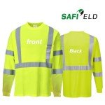 Men's Hi-Vis Reflective Safety Shirts - 3 or 5 Pack