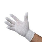 Cotton/Polyester Knit Gloves with Elastic Wrist