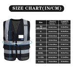 Black Reflective Safety Vests with 7 Pockets