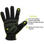 DULFINE Hi-Vis Work Gloves for Men - 3 Pairs