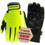 Hi-Vis Heavy Duty Box Handling Gloves for Men