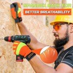 Hi-Vis Reflective Safety Work Gloves with Touchscreen