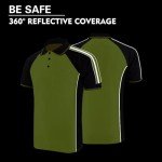 4-Pack Hi-Vis Safety T-Shirts with Reflective Strips