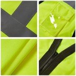 High Visibility ANSI Class 2 Safety Vest with Pockets