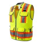 Men's Heavy Duty Reflective Safety Vest with Pockets