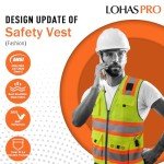 High Visibility Reflective Safety Vest for Men
