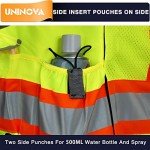 Men's Heavy Duty Reflective Safety Vest with Pockets