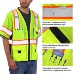 High Visibility Reflective Safety Vest with Pockets