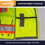 Men's Heavy Duty Reflective Safety Vest with Pockets