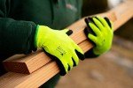 Premium High Visibility Gardening Gloves - 6 Pairs