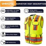 Men's Heavy Duty Reflective Safety Vest with Pockets