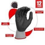 MicroFoam Nitrile Safety Work Gloves - 12 Pairs