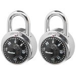 Master Lock 1500T Combination Padlock - 2 Pack
