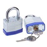 Laminated Steel Key Lock with 2 Alike Padlocks