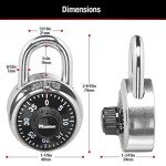 Master Lock 1500T Combination Padlock - 2 Pack