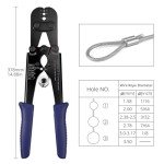 Wire Rope Crimping Tool with Aluminum Sleeves & Thimbles