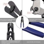 Wire Rope Crimping Tool with Aluminum Sleeves & Thimbles